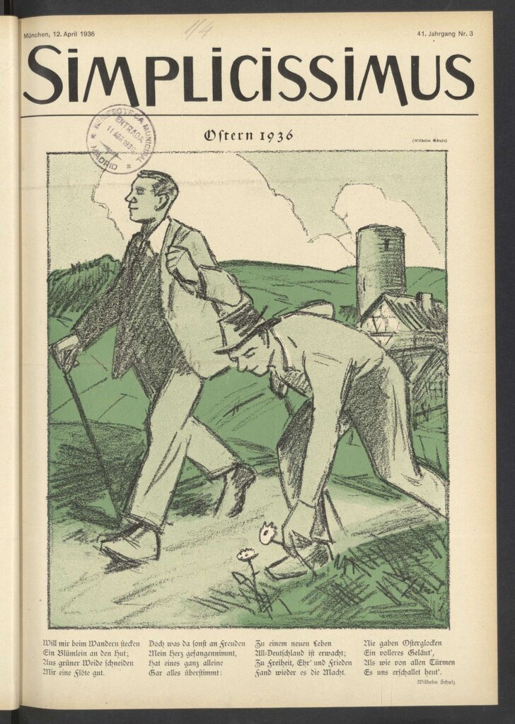 Miniatura de Simplicissimus. 12, April 1936
