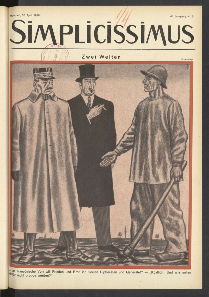 Miniatura de Simplicissimus. 26, April 1936