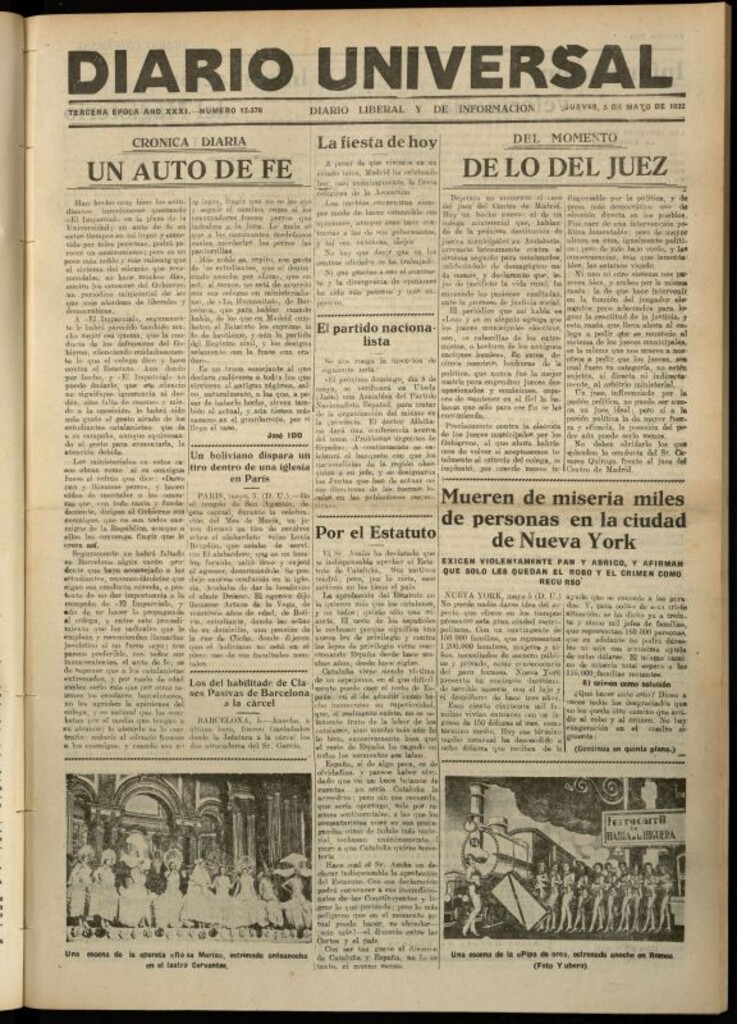 Miniatura de Diario Universal del 5 de mayo de 1932