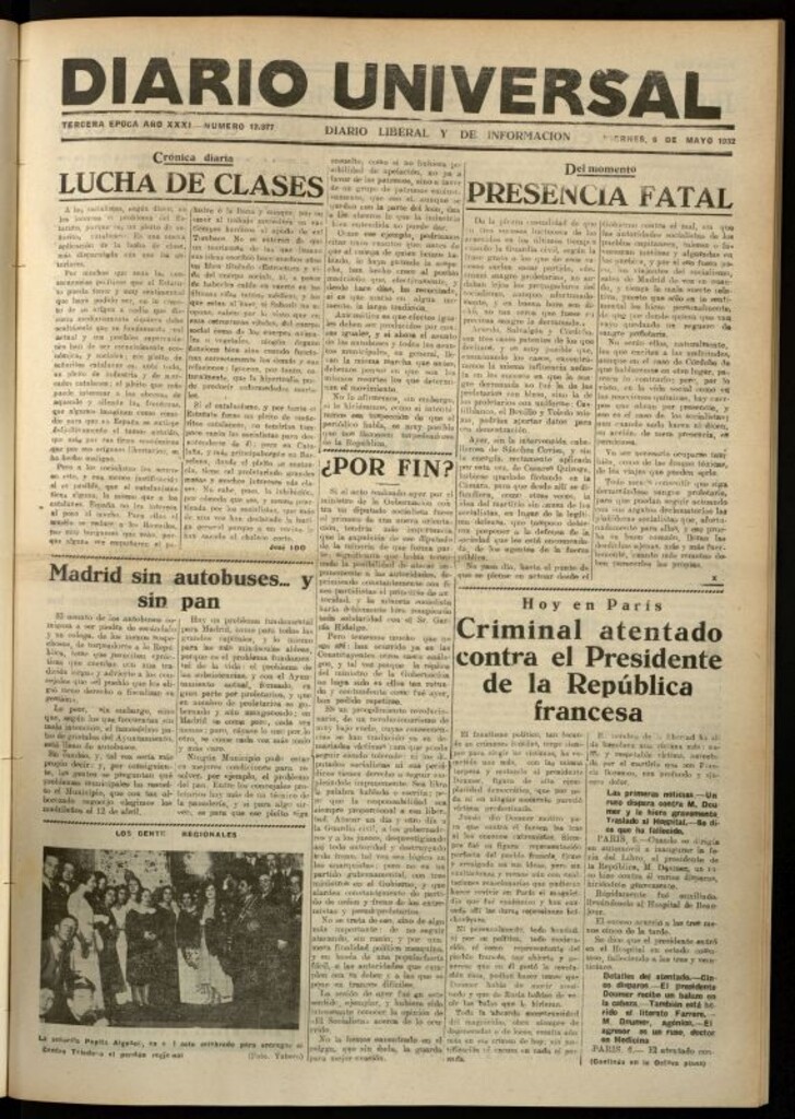 Miniatura de Diario Universal del 6 de mayo de 1932