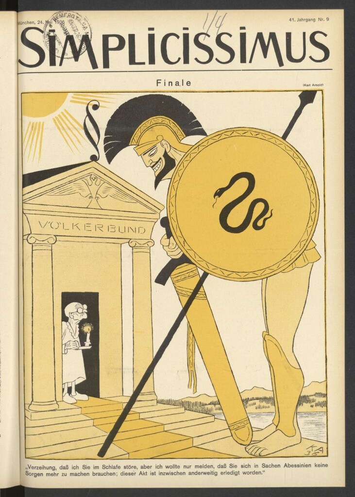 Miniatura de Simplicissimus. 24, Mai 1936