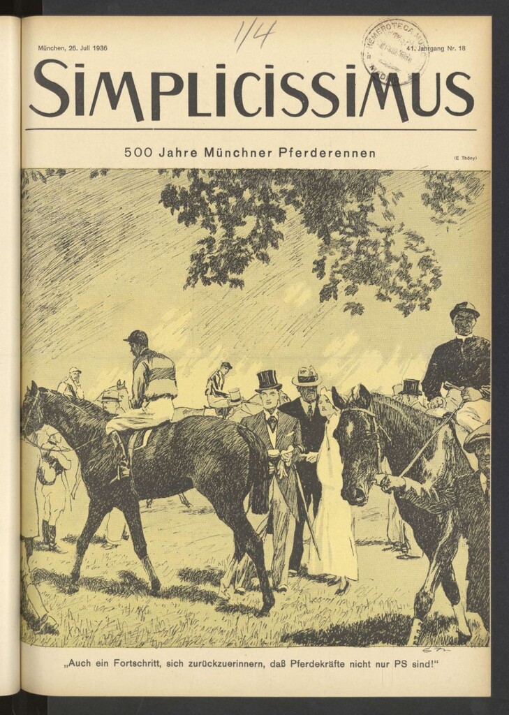 Miniatura de Simplicissimus. 26, Juli 1936