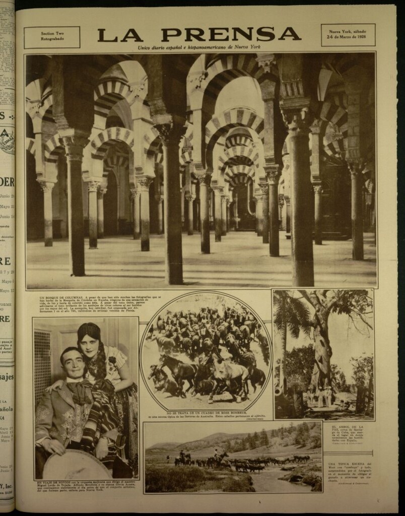 Miniatura de La Prensa: único diario español e hispano americano en Nueva York, del 24 de marzo de 1928, sesión especial retrograbado