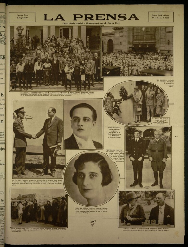 Miniatura de La Prensa: único diario español e hispano americano en Nueva York, del 31 de marzo de 1928, sesion especial retrograbado