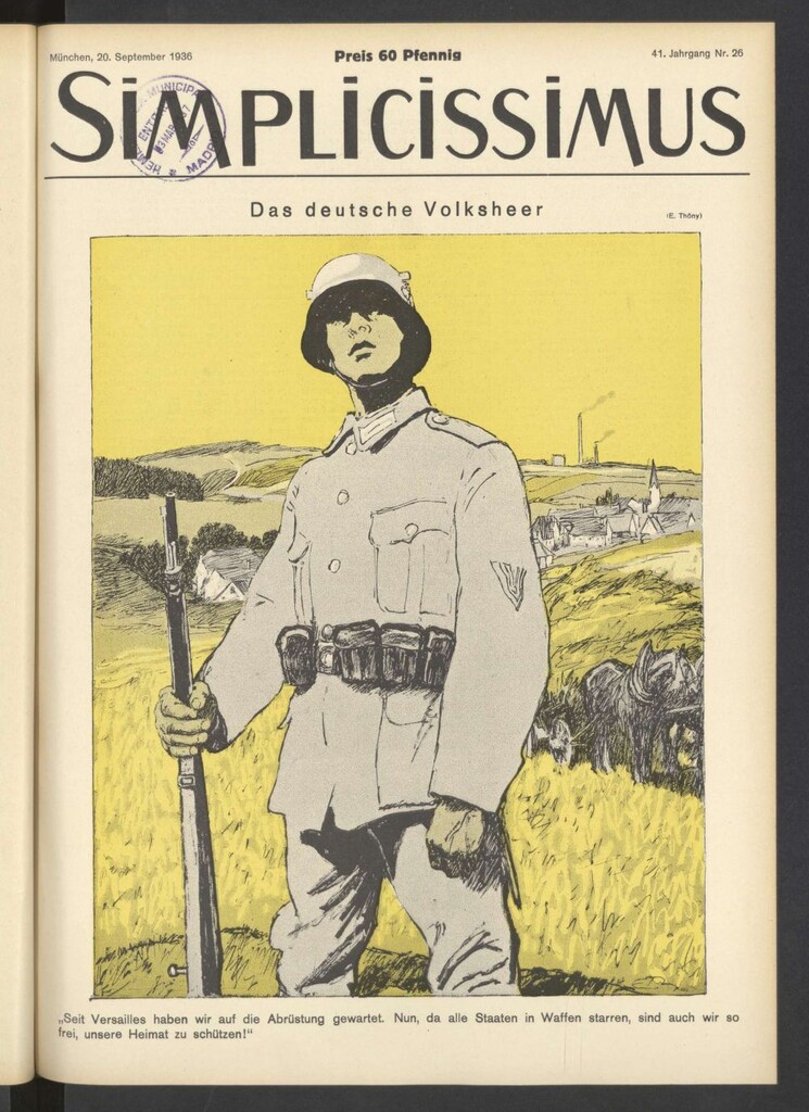 Miniatura de Simplicissimus. 20, September 1936