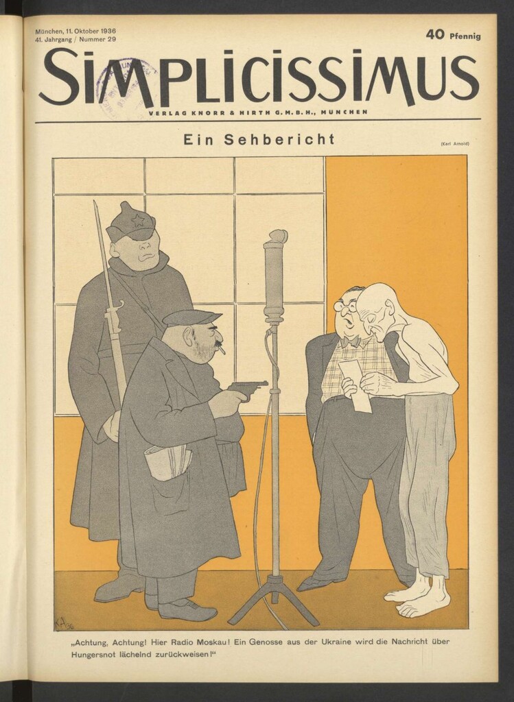 Miniatura de Simplicissimus. 11, Oktober 1936