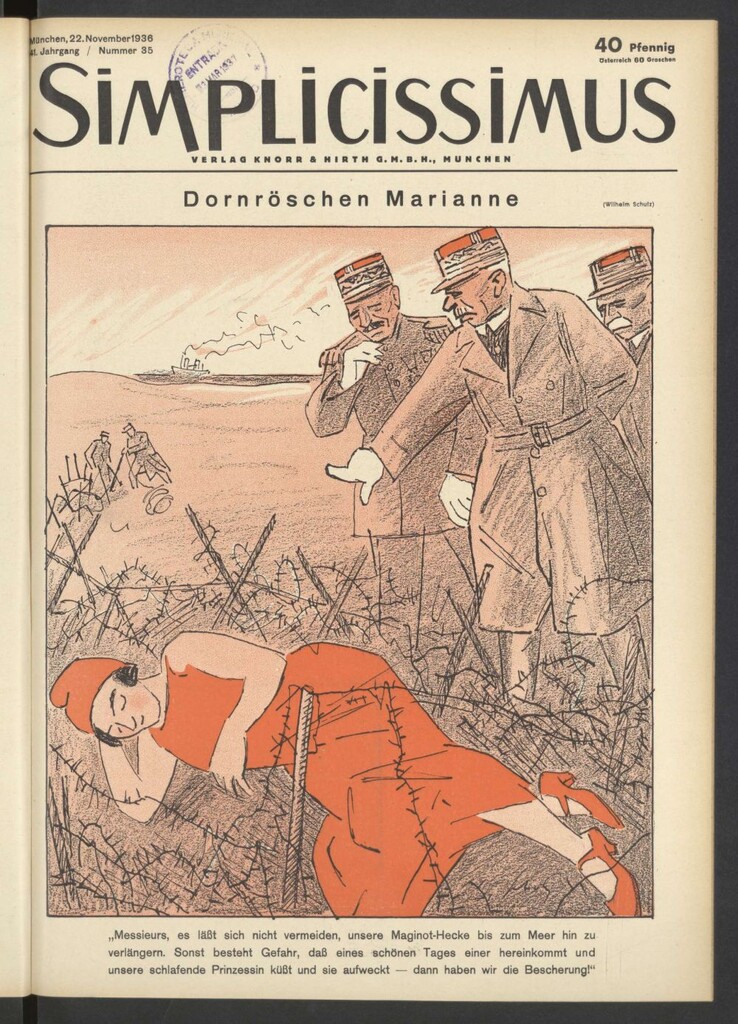 Miniatura de Simplicissimus. 22, November 1936