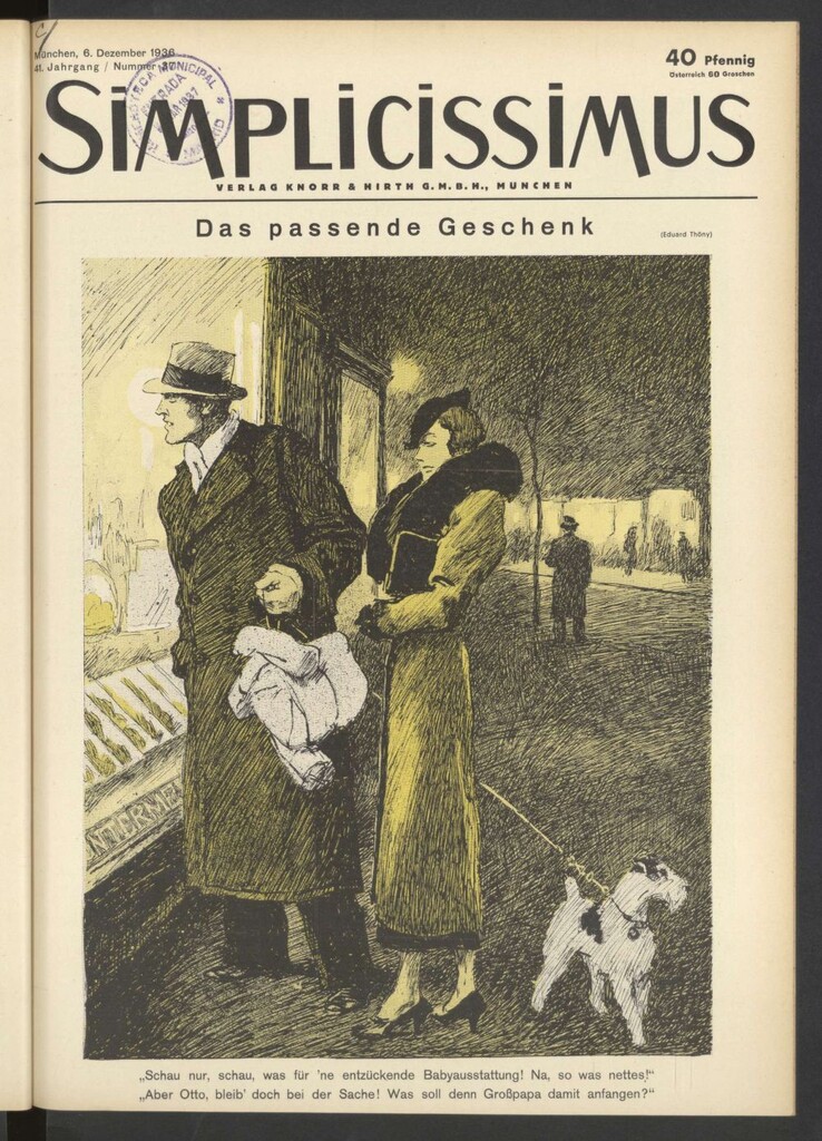 Miniatura de Simplicissimus. 6, Dezember 1936