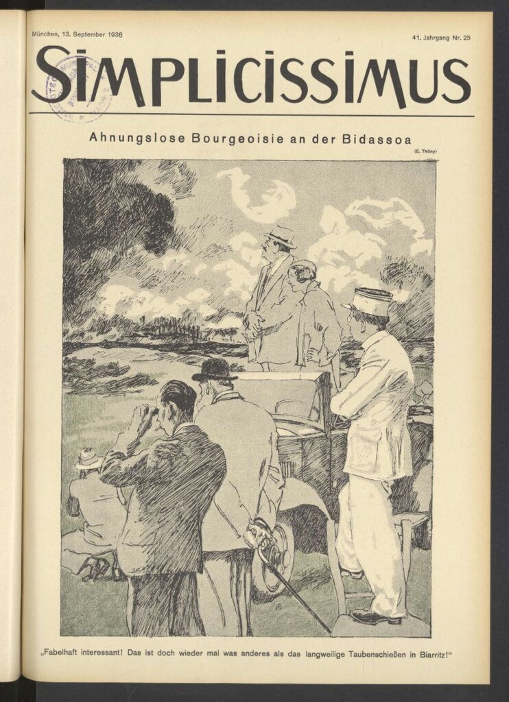 Miniatura de Simplicissimus. 13 September 1936