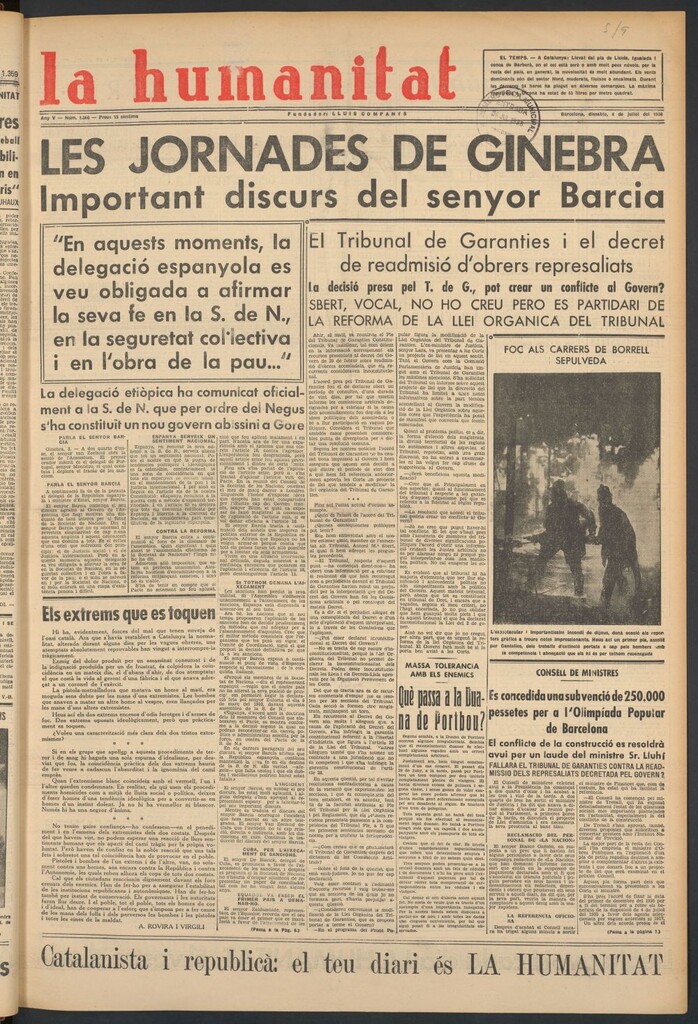 Miniatura de La Humanitat del 4 de julio de 1936