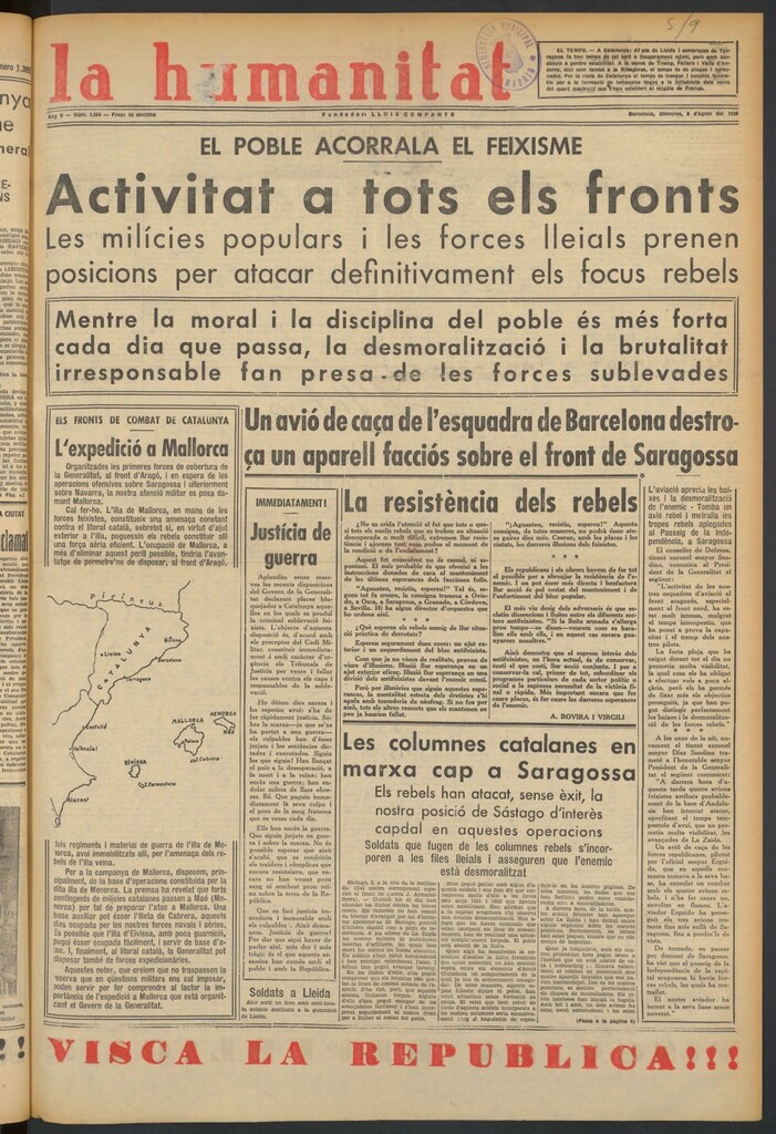 Miniatura de La Humanitat del 5 de agosto de 1936