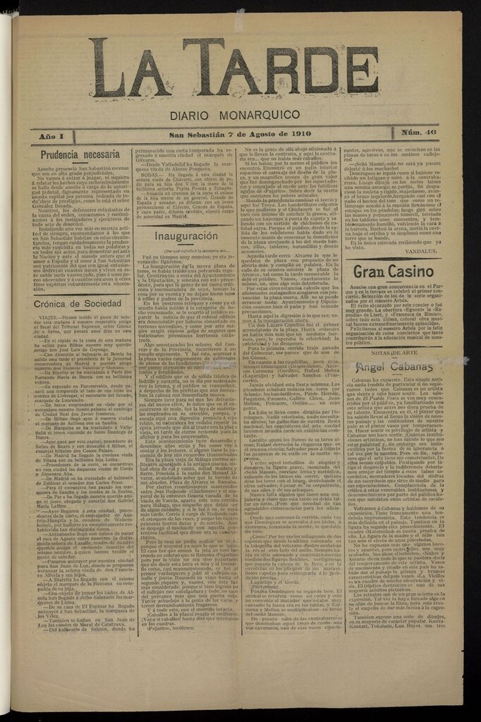 Miniatura de La Tarde: diario monárquico