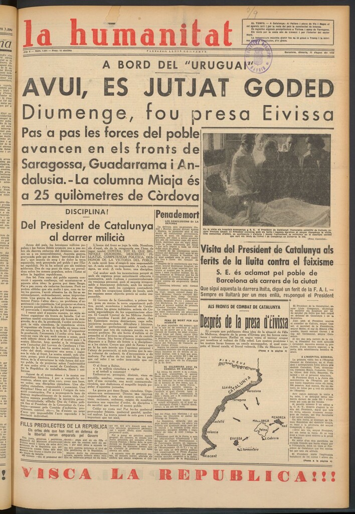 Miniatura de La Humanitat del 11 de agosto de 1936