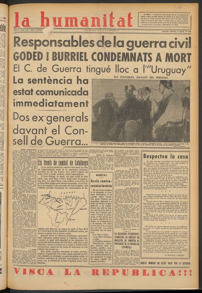 Miniatura de La Humanitat del 12 de agosto de 1936