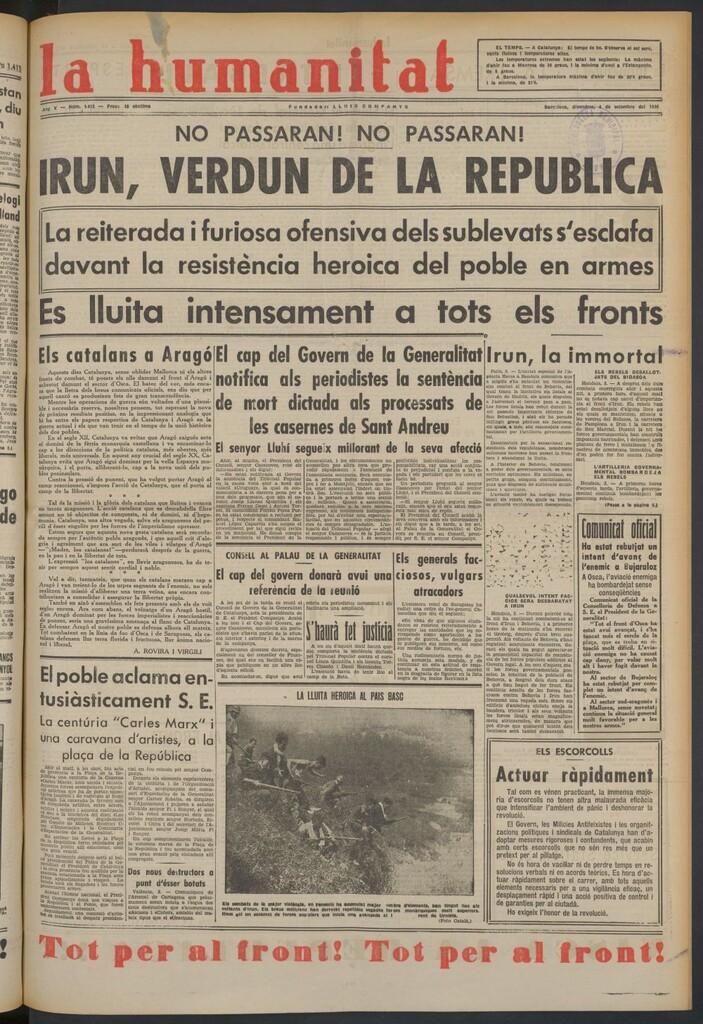 Miniatura de La Humanitat del 4 de septiembre de 1936