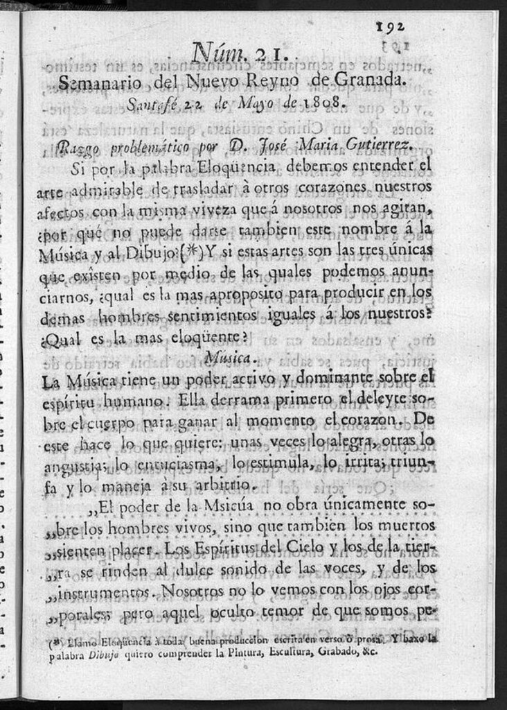 Miniatura de Semanario del Nuevo Reyno de Granada, Núm. 21.
