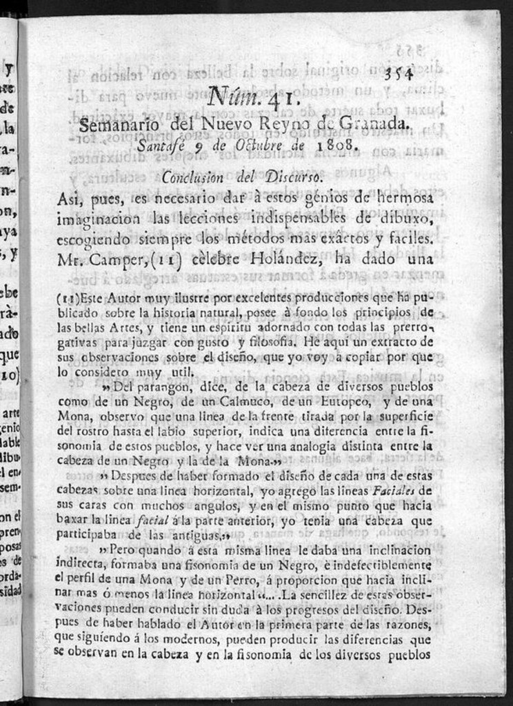 Miniatura de Semanario del Nuevo Reyno de Granada, Núm. 41.