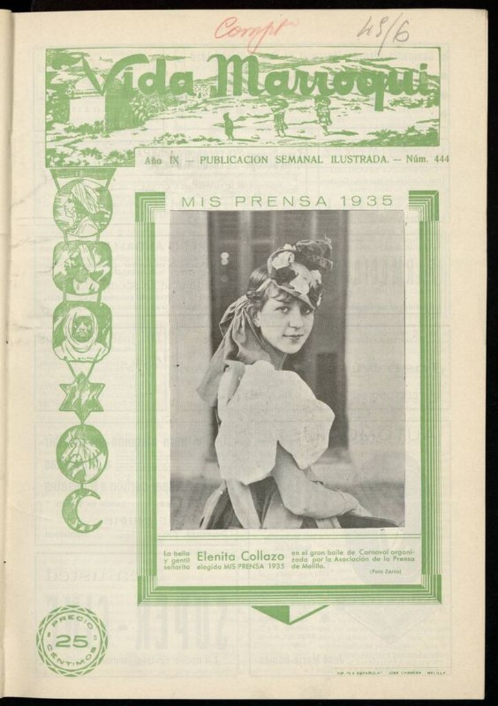 Miniatura de Vida Marroquí: revista semanal ilustrada del 10 de Marzo de 1935
