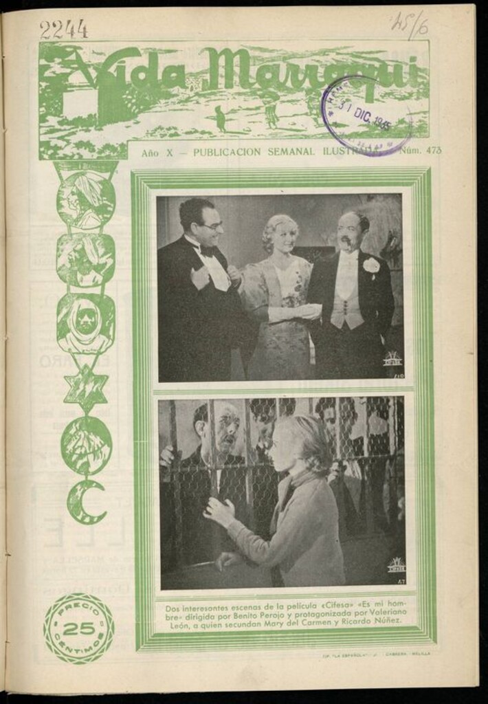 Miniatura de Vida Marroquí: revista semanal ilustrada del 24 de Diciembre de 1935