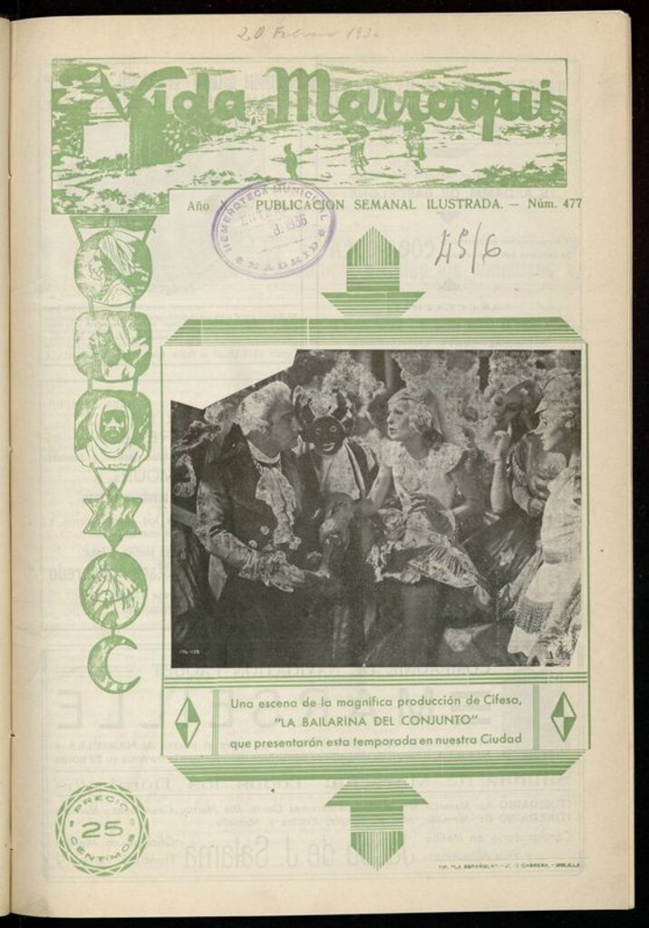 Miniatura de Vida Marroquí: revista semanal ilustrada del 20 de Febrero de 1936