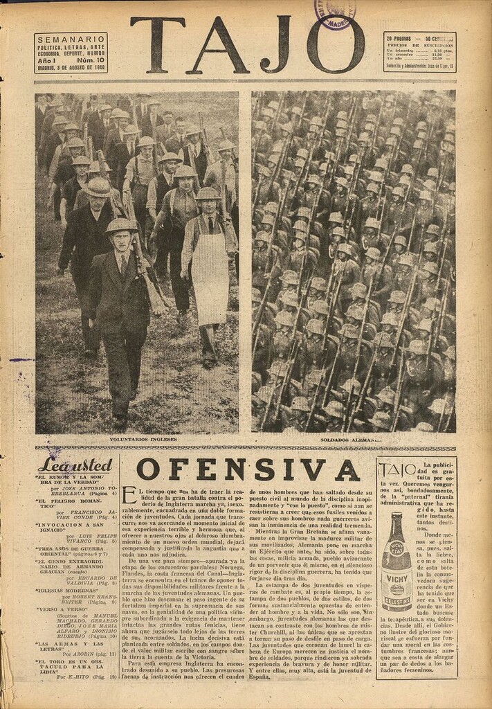 Miniatura de Tajo, 3 de agosto de 1940