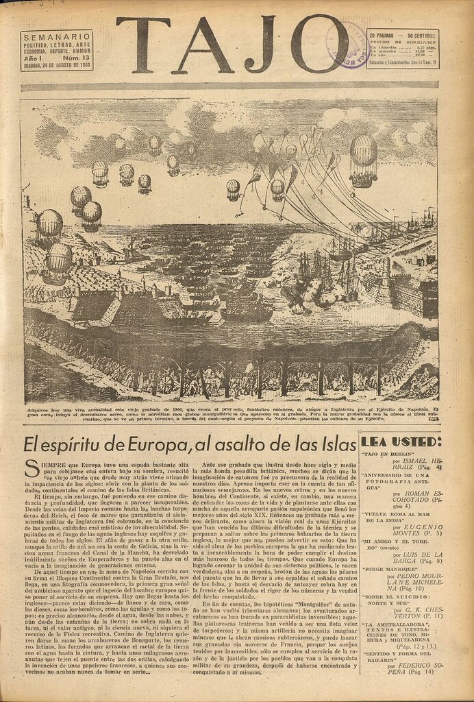 Miniatura de Tajo, 24 de agosto de 1940