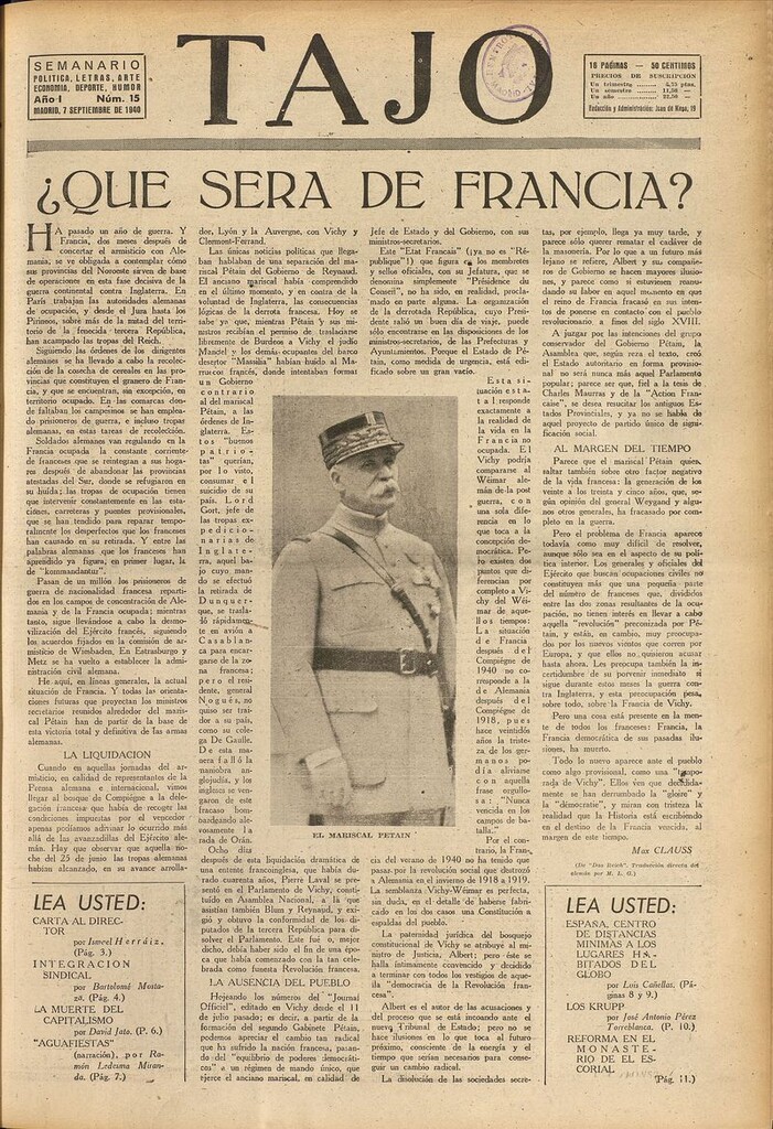 Miniatura de Tajo, 7 de septiembre de 1940