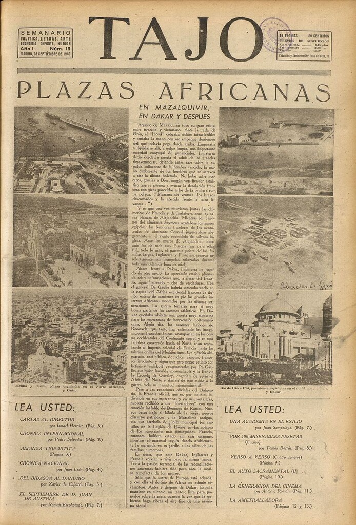 Miniatura de Tajo, 28 de septiembre de 1940