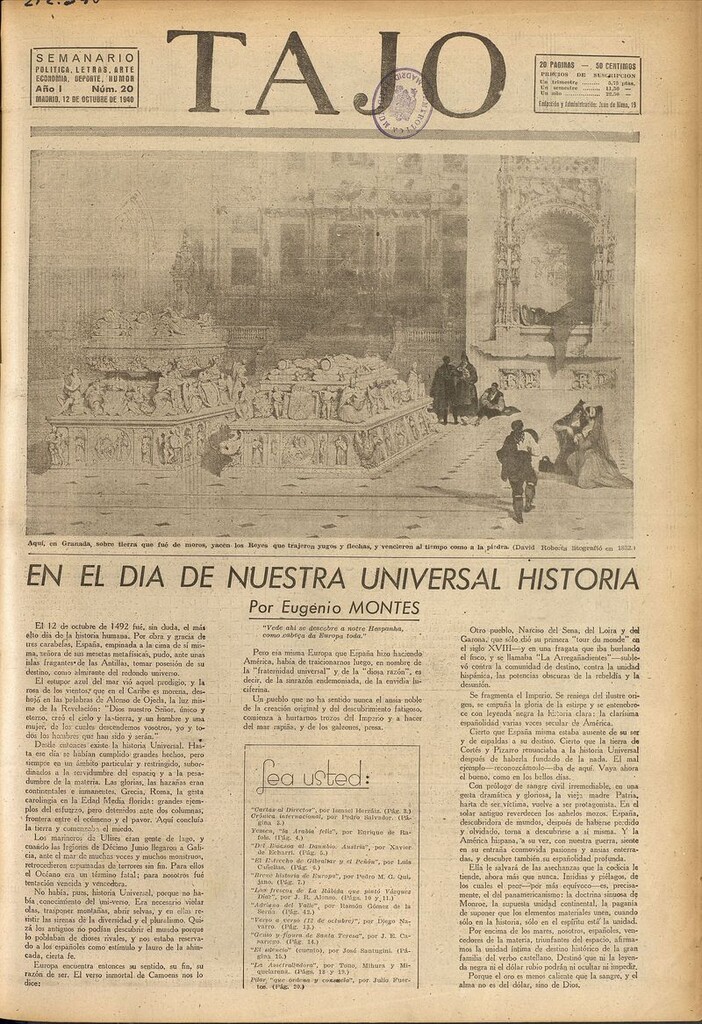 Miniatura de Tajo, 12 de octubre de 1940