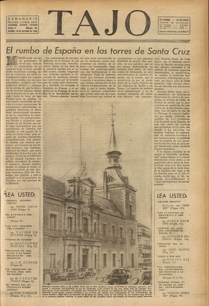 Miniatura de Tajo, 19 de octubre de 1940
