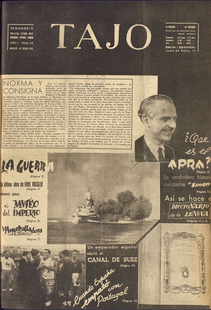 Miniatura de Tajo, 18 de enero de 1941