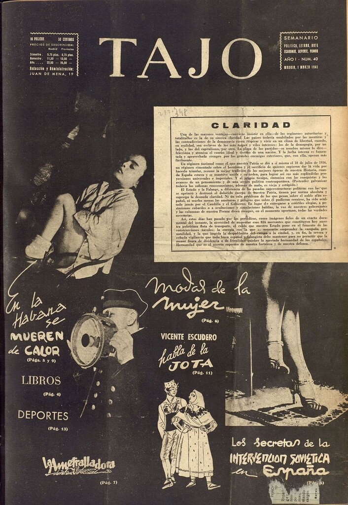 Miniatura de Tajo, 1 de marzo de 1941
