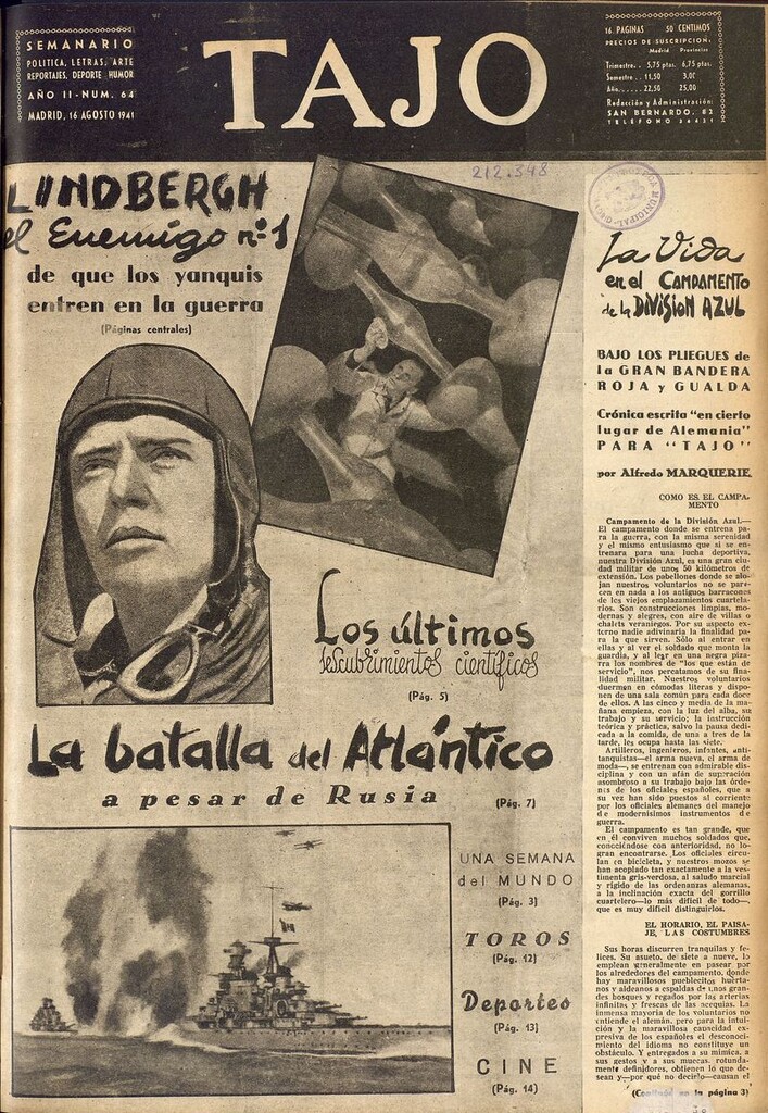 Miniatura de Tajo, 16 de agosto de 1941