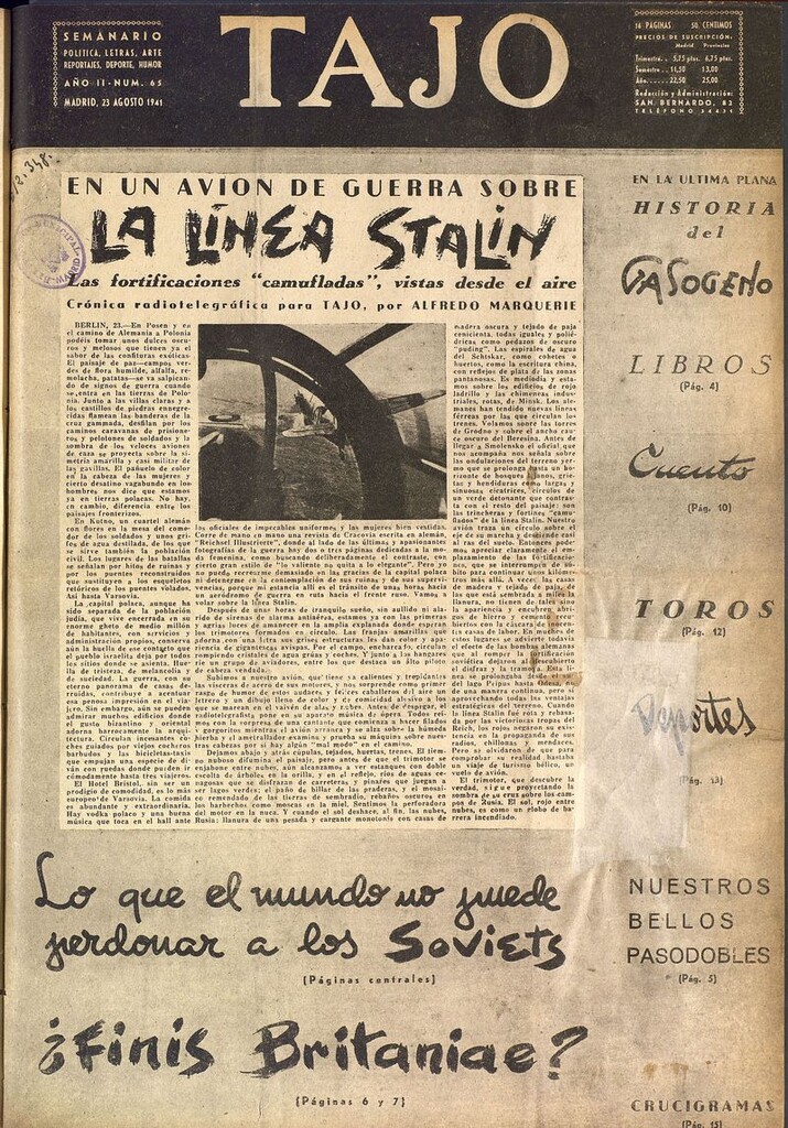 Miniatura de Tajo, 23 de agosto de 1941