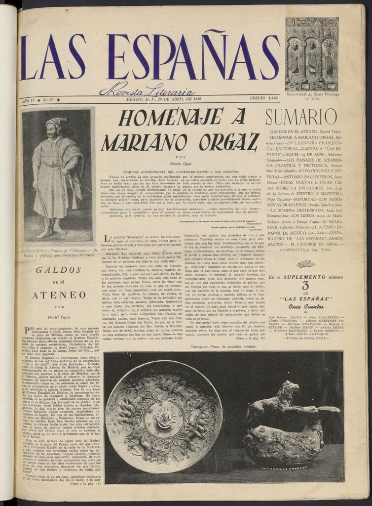 Miniatura de Las Españas: revista literaria