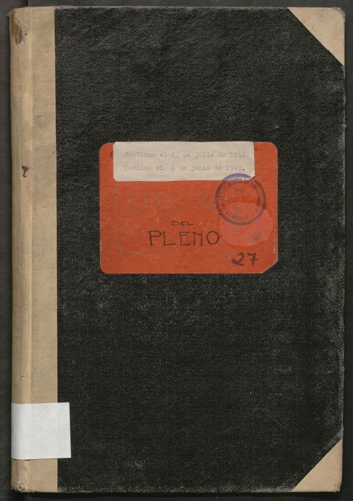 Miniatura de Actas y acuerdos del ayuntamiento de Fuencarral de 1946-1949. Libro 714.