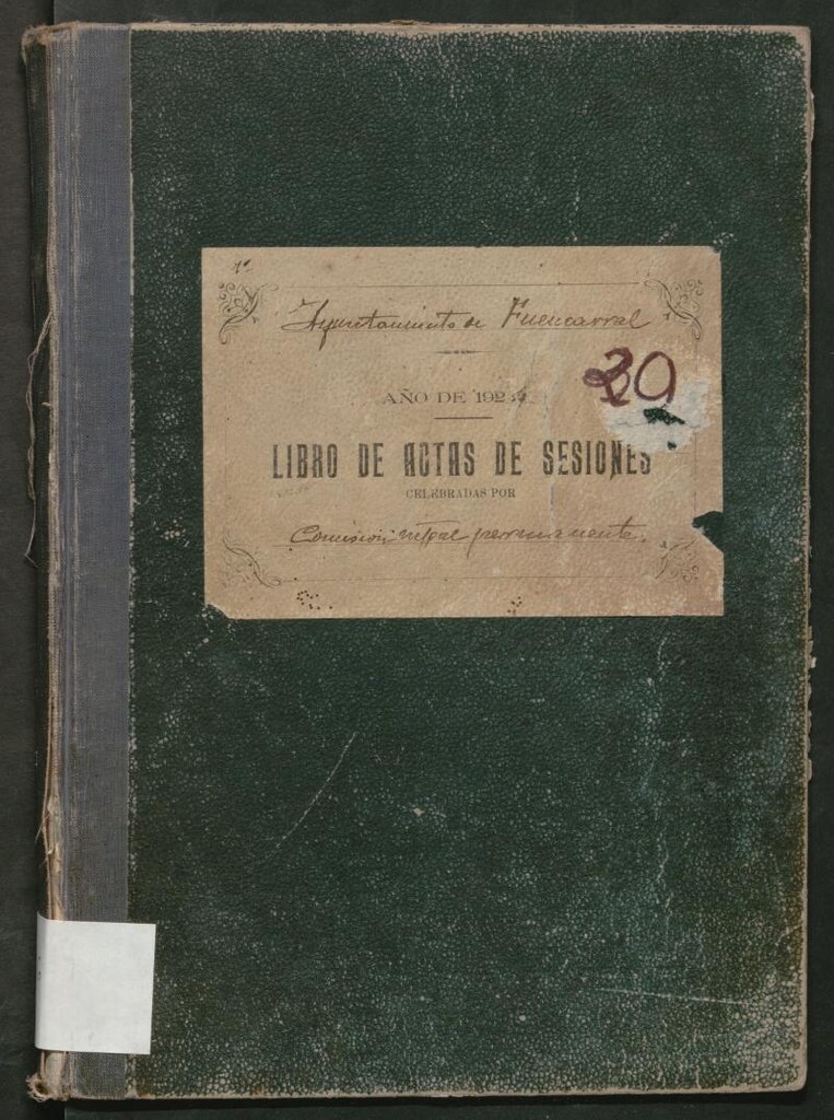 Miniatura de Actas y acuerdos del ayuntamiento de Fuencarral de 1924-1927. Libro 716.