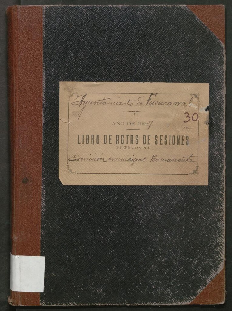Miniatura de Actas y acuerdos del ayuntamiento de Fuencarral de 1927-1930. Libro 717.