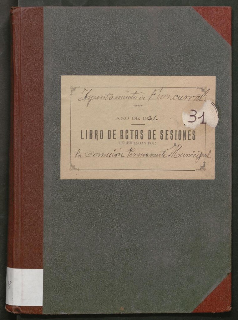 Miniatura de Actas y acuerdos del ayuntamiento de Fuencarral de 1930. Libro 718.