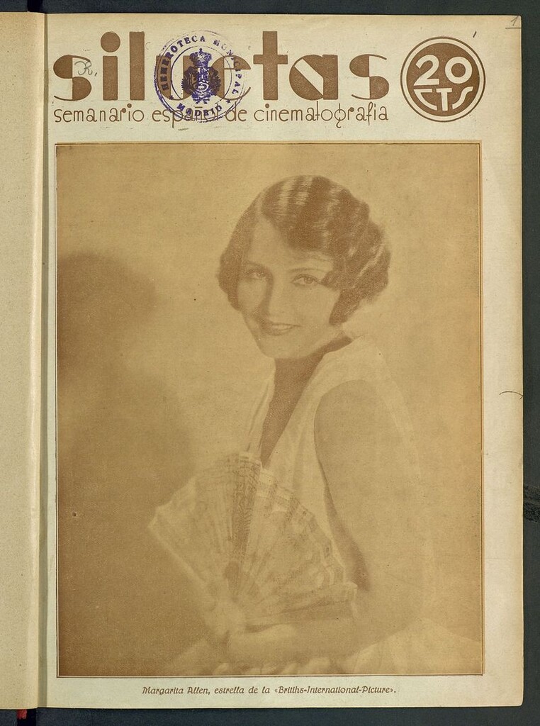 Miniatura de Siluetas: semanario español de cinematografía del 4 de enero de 1930. Número 1
