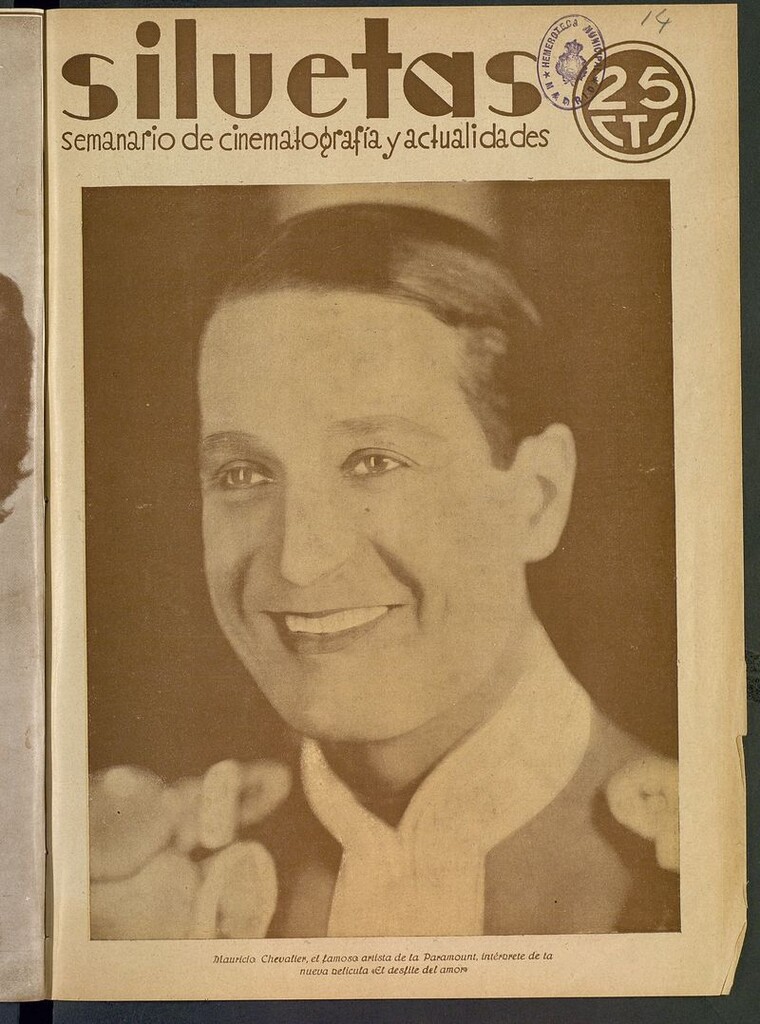 Miniatura de Siluetas: semanario español de cinematografía del 5 de abril de 1930. Número 14