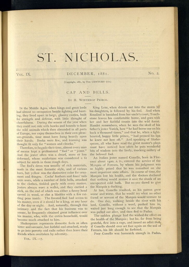 Miniatura de Saint Nicholas : scribner´s illustrated magazine for girls and boys del mes de diciembre de 1881, nº 2