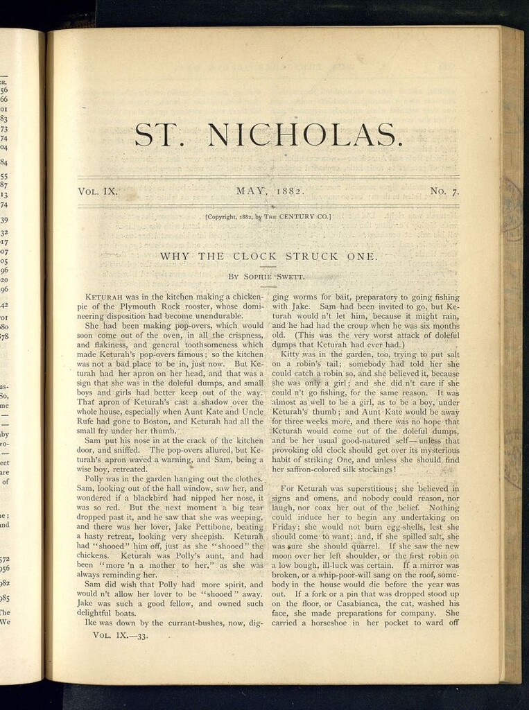 Miniatura de Saint Nicholas : scribner´s illustrated magazine for girls and boys del mes de mayo de 1882, nº 7