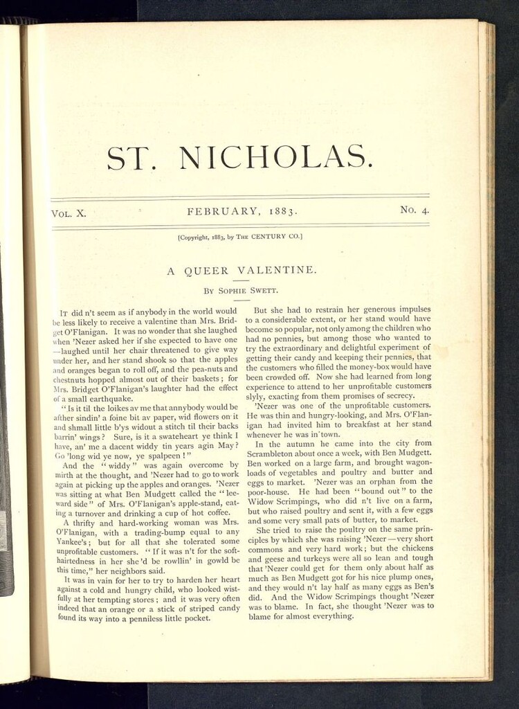 Miniatura de Saint Nicholas : scribner´s illustrated magazine for girls and boys del mes de febrero de 1883, nº 4