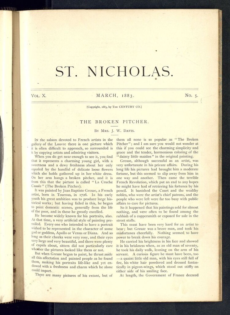 Miniatura de Saint Nicholas : scribner´s illustrated magazine for girls and boys del mes de marzo de 1883, nº 5