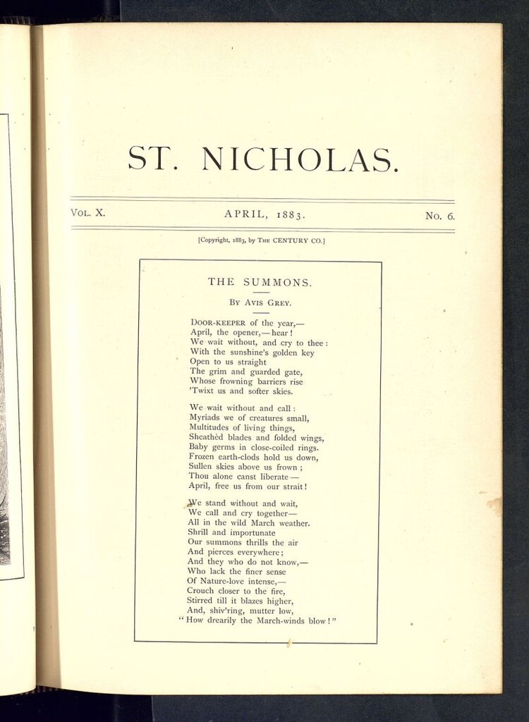 Miniatura de Saint Nicholas : scribner´s illustrated magazine for girls and boys del mes de abril de 1883, nº 6