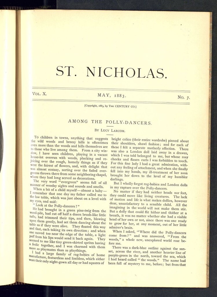 Miniatura de Saint Nicholas : scribner´s illustrated magazine for girls and boys del mes de mayo de 1883, nº 7