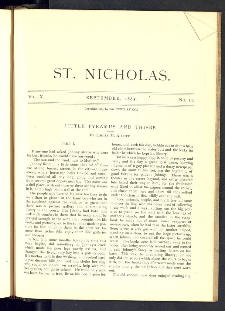 Miniatura de Saint Nicholas : scribner´s illustrated magazine for girls and boys del mes de septiembre de 1883, nº 11