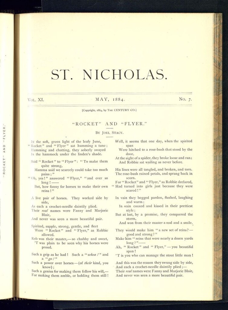 Miniatura de Saint Nicholas : scribner´s illustrated magazine for girls and boys del mes de mayo de 1884, nº 7