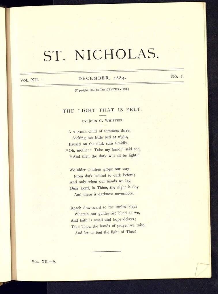 Miniatura de Saint Nicholas : scribner´s illustrated magazine for girls and boys del mes de diciembre de 1884, nº 2